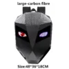 Knight Cycling LED Backpack with Eye Motorcycle Helmet Bluetooth APP Control Waterproof Hard Shell Laptops cool Bags LED Mochila - Image 10