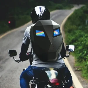 Best Selling LED Backpack Hard Shell Locomotive Display Scree Travel Waterproof Laptop Outdoor Bag Motorcycle Cycling Backpack