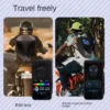 Knight Cycling LED Backpack with Eye Motorcycle Helmet Bluetooth APP Control Waterproof Hard Shell Laptops cool Bags LED Mochila - Image 3