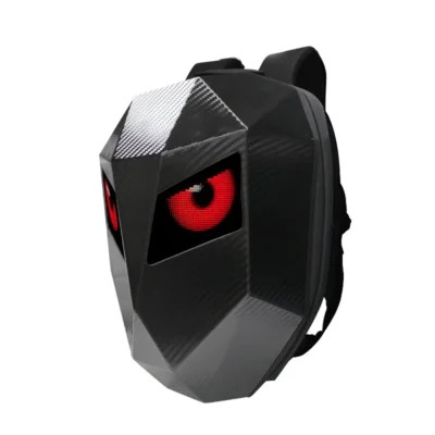 Motorcycle Knight Backpack For Man Helmet Laptop Moto Cycling Backpack With Eye Screen LED Locomotive Travel Backpack