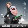 Knight Cycling LED Backpack with Eye Motorcycle Helmet Bluetooth APP Control Waterproof Hard Shell Laptops cool Bags LED Mochila - Image 5