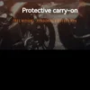 Motorcycle backpack travel full helmet bag rider carbon fiber pattern motorcycle riding waterproof hard shell backpack - Image 6