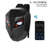 Knight Cycling LED Backpack with Eye Motorcycle Helmet Bluetooth APP Control Waterproof Hard Shell Laptops cool Bags LED Mochila - Image 9