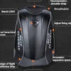 Motorcycle backpack travel full helmet bag rider carbon fiber pattern motorcycle riding waterproof hard shell backpack - Image 2