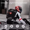 Knight Cycling LED Backpack with Eye Motorcycle Helmet Bluetooth APP Control Waterproof Hard Shell Laptops cool Bags LED Mochila - Image 2
