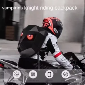 Alternative view of Knight Cycling LED Backpack with Eye Motorcycle Helmet Bluetooth APP Control Waterproof Hard Shell Laptops cool Bags LED Mochila
