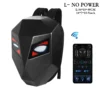 Knight Cycling LED Backpack with Eye Motorcycle Helmet Bluetooth APP Control Waterproof Hard Shell Laptops cool Bags LED Mochila - Image 11