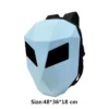 Knight Cycling LED Backpack with Eye Motorcycle Helmet Bluetooth APP Control Waterproof Hard Shell Laptops cool Bags LED Mochila - Image 8