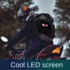 Knight Cycling LED Backpack with Eye Motorcycle Helmet Bluetooth APP Control Waterproof Hard Shell Laptops cool Bags LED Mochila - Image 4