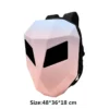 Knight Cycling LED Backpack with Eye Motorcycle Helmet Bluetooth APP Control Waterproof Hard Shell Laptops cool Bags LED Mochila - Image 7