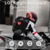 Motorcycle Knight Backpack For Man Helmet Laptop Moto Cycling Backpack With Eye Screen LED Locomotive Travel Backpack - Image 5